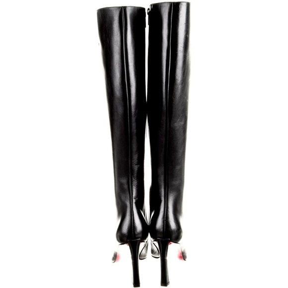 Christian Louboutin Condora Boota 85mm knee high boots black calf leather EU37.5 - Picture 6 of 16